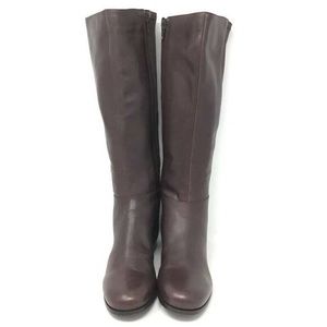 Nine West Vintage America Collection Womens Selenao Riding Boots Brown Zip 8 M